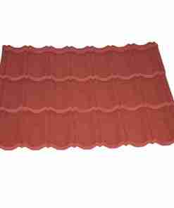 Tactile Stone Coated Steel Roofing Tile Classic Profile Rosso Shade