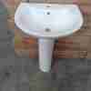 Pedestal Wash Hand Basin 18″ by 12″ White 312