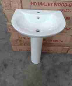 Pedestal Wash Hand Basin 18″ by 12″ White 312