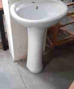 Pedestal Wash Hand Basin 18″ by 12″ White 309