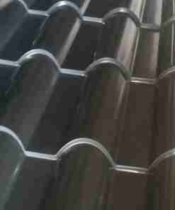 Roman tile iron sheet charcoal grey 2Meters