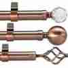 Curtain Rods Copper 2 Meters