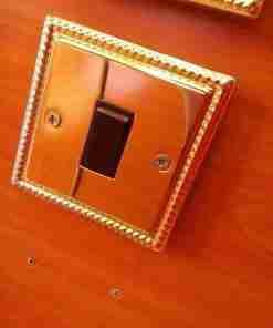 Single Switch 1 Gang 2 Way Brass