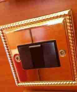 Switch 3 Gang 2 Way Brass