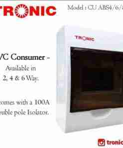 Tronic PVC Consumer Unit 4 Way