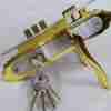Cylinder Door Lock 301 NBGP Silver and Gold