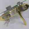 Cylinder Door Lock 301 NBNP Silver and Gold
