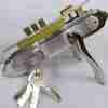 Cylinder Door Lock 301 NBNP Silver