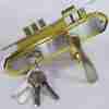 Cylinder Door Lock 51 NBGP Silver And Gold