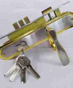 Cylinder Door Lock 51 NBGP Silver And Gold