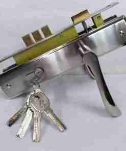 Cylinder Door Lock 62 NBNP Silver