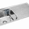 Kitchen sink single bowl single drain