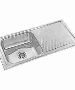 Kitchen sink single bowl single drain 1Meter