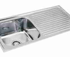 Kitchen sink single bowl single drain