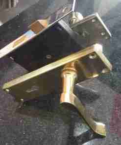 Union 2 Lever Brass Handle Lock