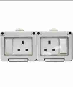 WATERPROOF SOCKET-13AMP-DOUBLE