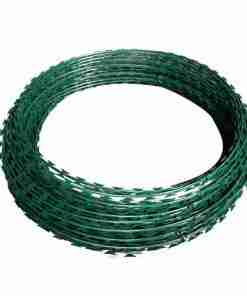 Green 8″X10 Meters Razor Wire