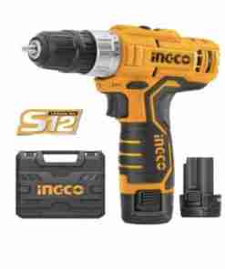 Ingco Cordless drill 12V 2Battery and Charger